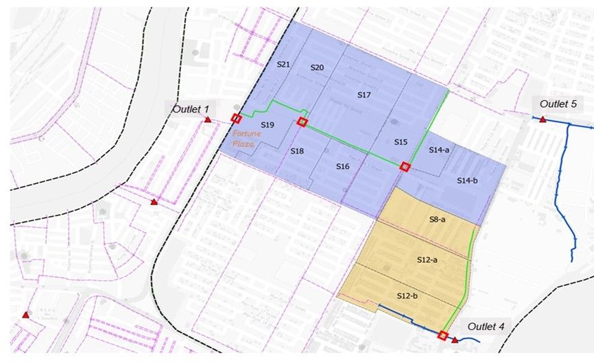 Explore buffer area within the ward_data collection1