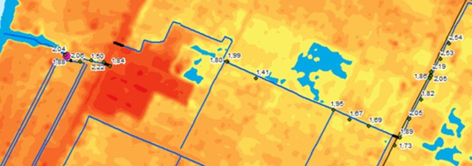 Explore buffer area within the ward_data collection2