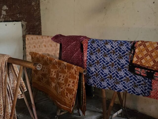 Batik products ready for sale
